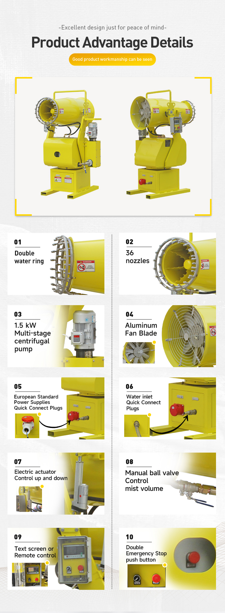 COOLING DUST CONTROL FOG CANNON