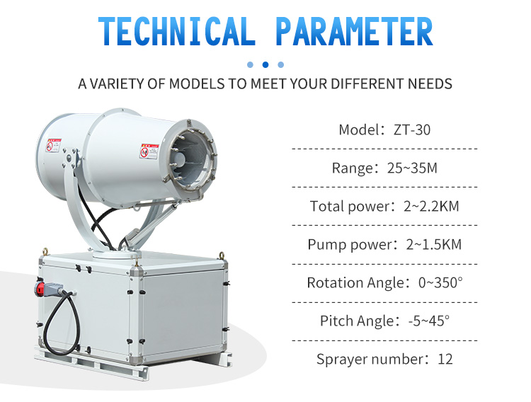 DEODORIZATION BOX TYPE FOG CANNON ZT-30