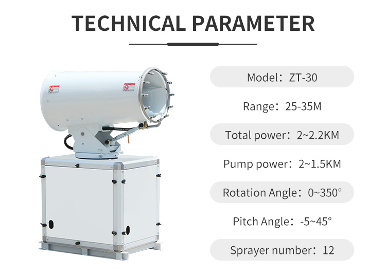 DISINFECTION VEHICLE-MOUNTED FOG CANNON MACHINE ZT-30